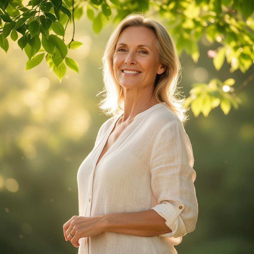 Confident woman using Gelatide drops